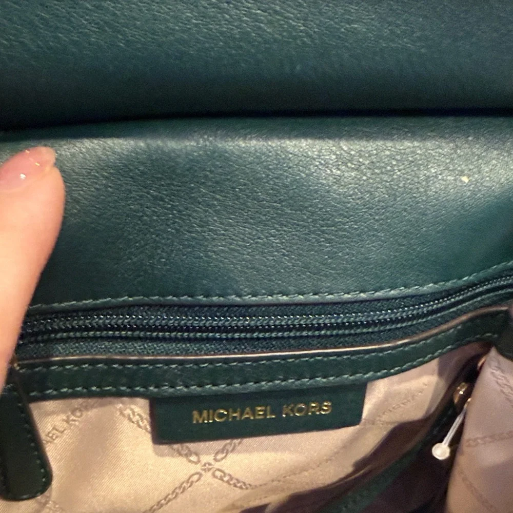 Michael Kors Jasmine Medium Green Satchel